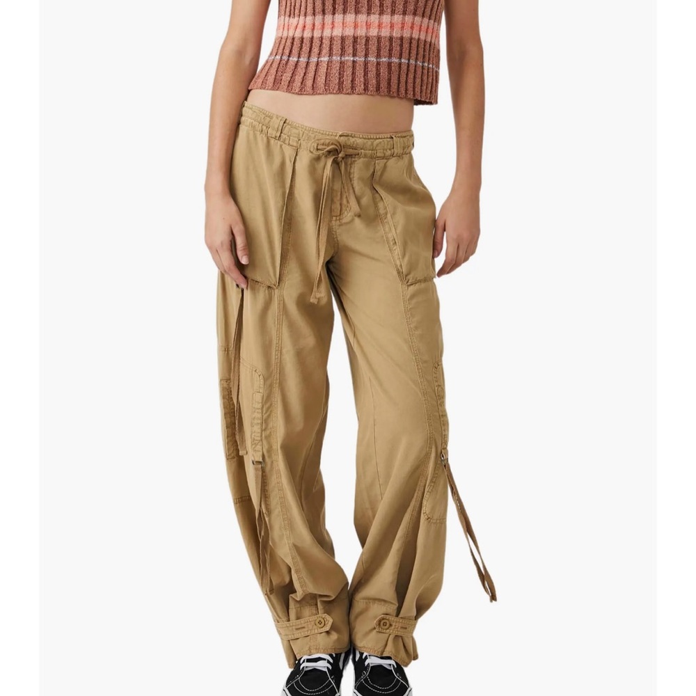 One Step Ahead Parachute Pants in Tropical Nut